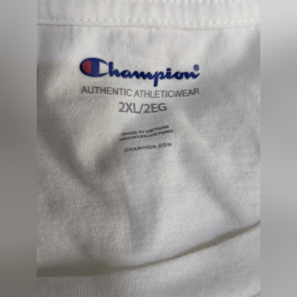 Men's Champion 2XL Short Sleeve Graphic T-Shirt  Champion Logo Tagless W… - Picture 3 of 7
